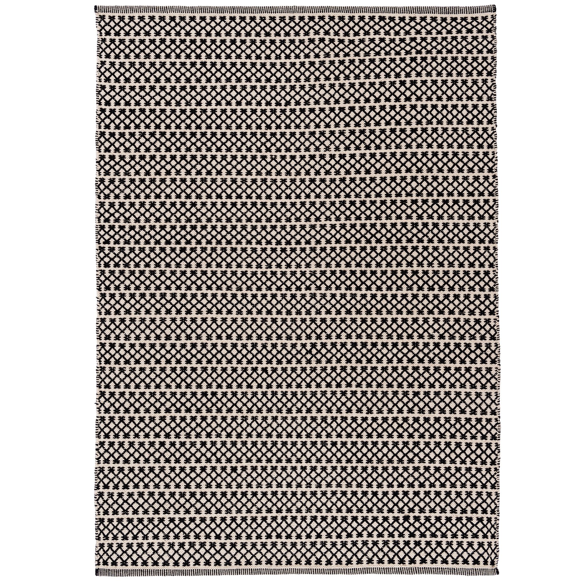 Astrid Geometric Black & white Rug 170cmx120cm