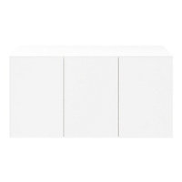 Atomia Freestanding Matt White Chipboard 3 door 1 drawer Sideboard (H)750mm (W)1500mm (D)470mm