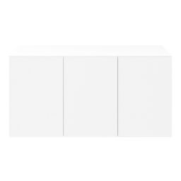 Atomia Freestanding White Chipboard 3 door 1 drawer Sideboard (H)750mm (W)500mm (D)450mm