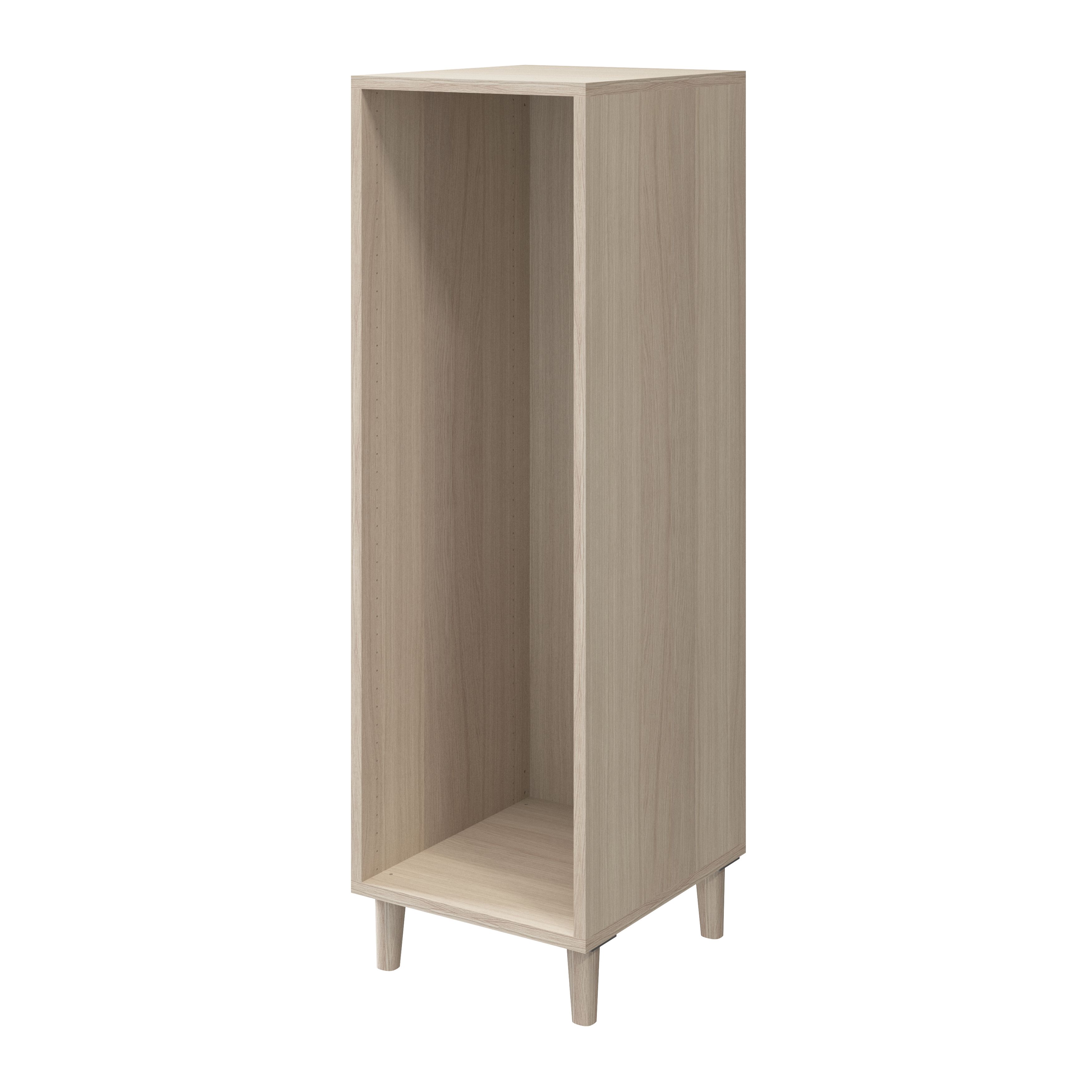 Atomia Freestanding White oak effect 6 Drawer Tall Chest of drawers (H)1225mm (W)375mm (D)470mm