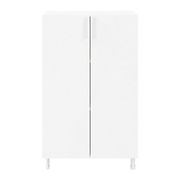 Atomia Matt White Chipboard 2 door Standard Cabinet (H)1125mm (W)750mm (D)350mm
