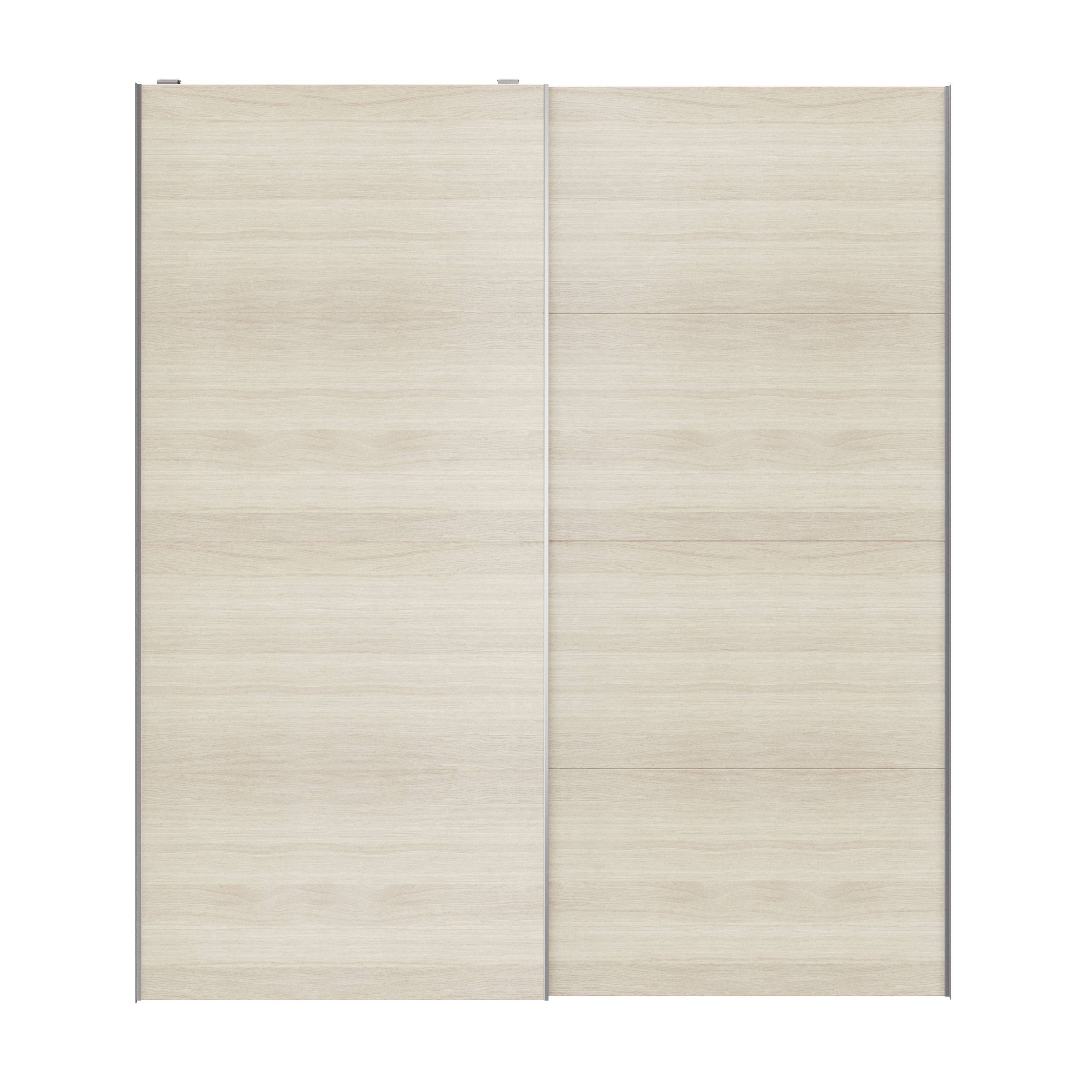 Atomia Oak effect 2 door Sliding Wardrobe Door kit (H)2250mm (W)2000mm