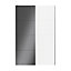 Atomia Panelled Anthracite & white High gloss & matt 2 door Sliding Wardrobe Door kit (H)2250mm (W)1500mm
