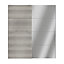 Atomia Panelled Mirrored Grey oak effect 2 door Sliding Wardrobe Door kit (H)2250mm (W)2000mm