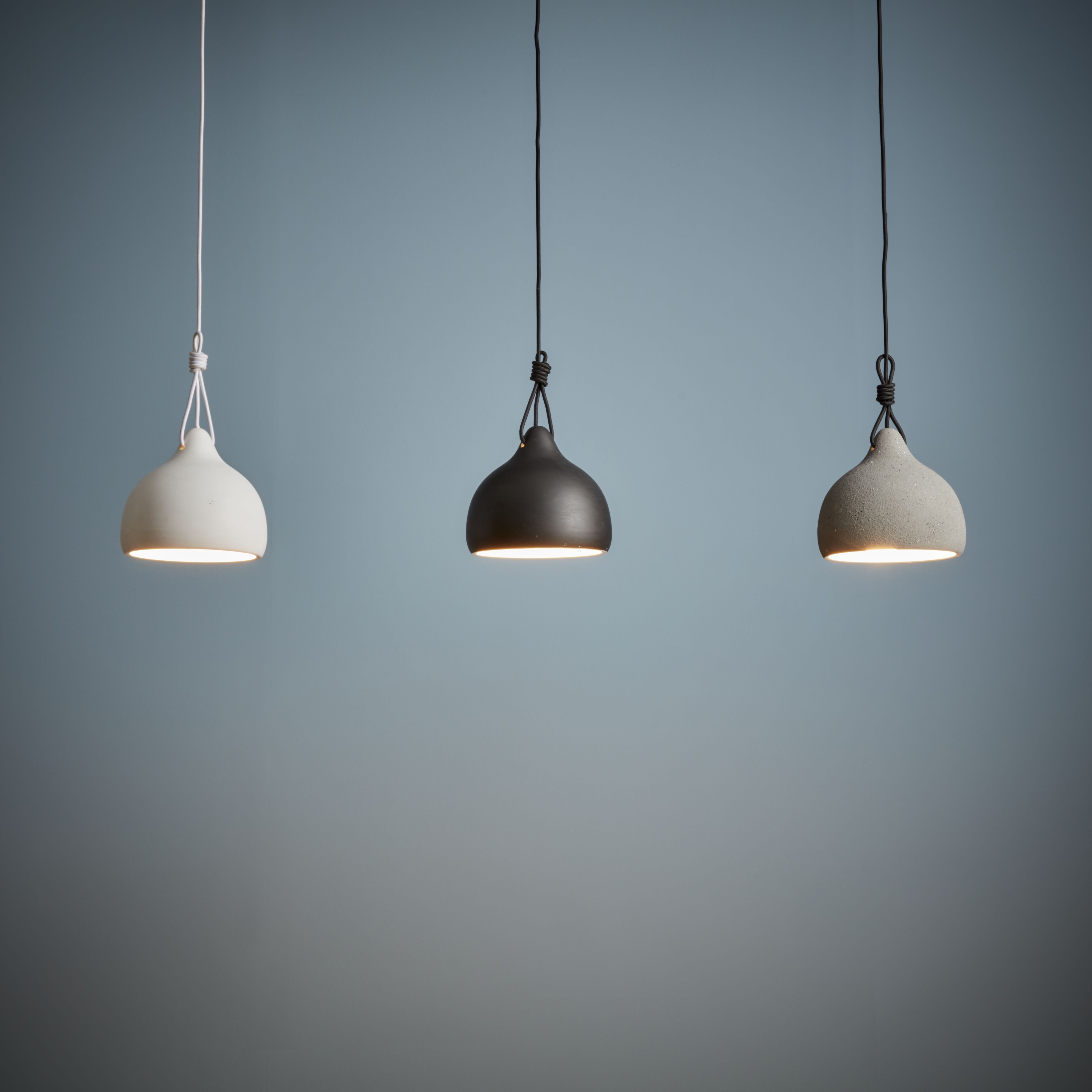 Aulavik Grey Stone effect Pendant ceiling light, (Dia)220mm