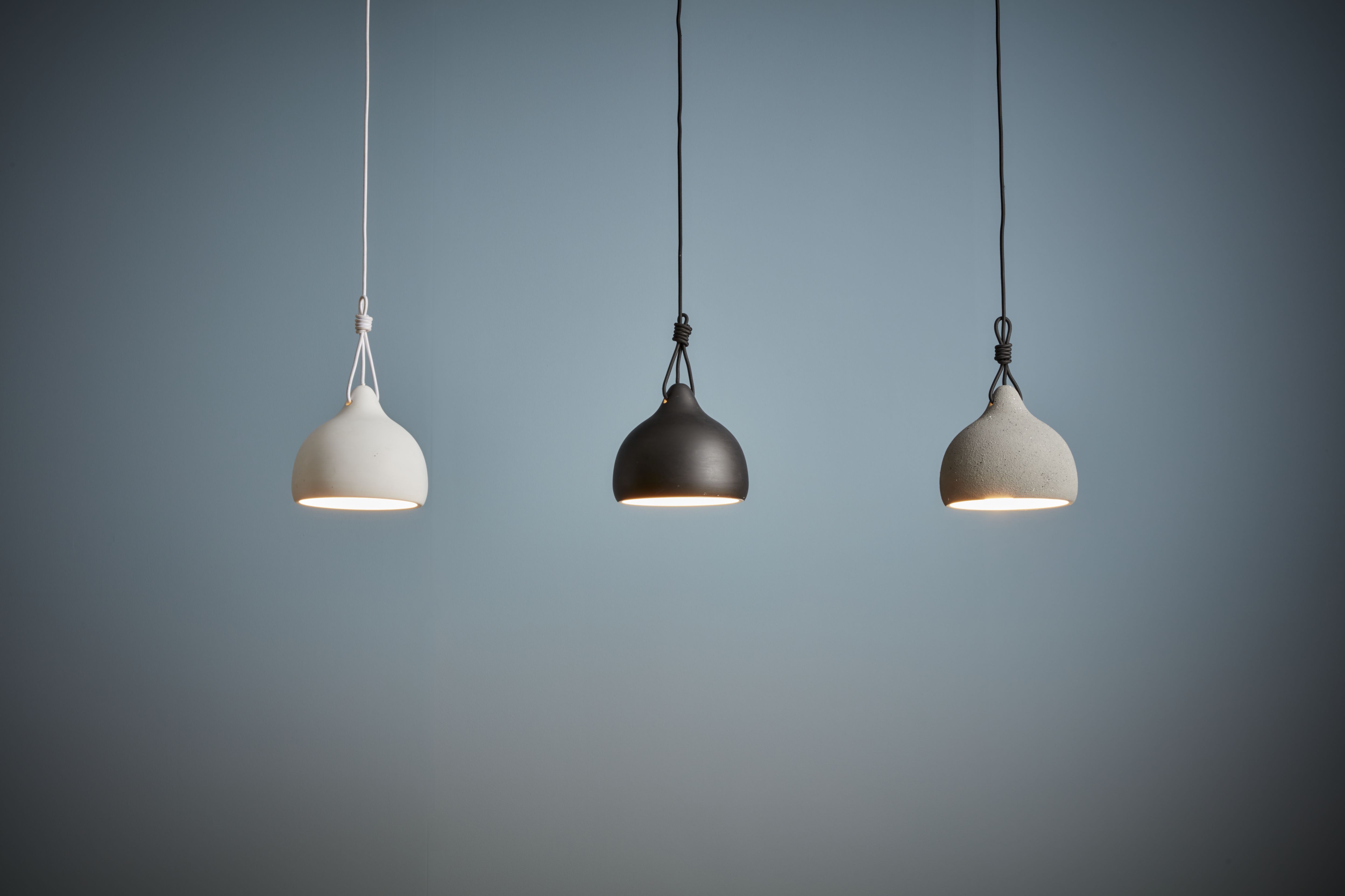 Aulavik Grey Stone effect Pendant ceiling light, (Dia)220mm