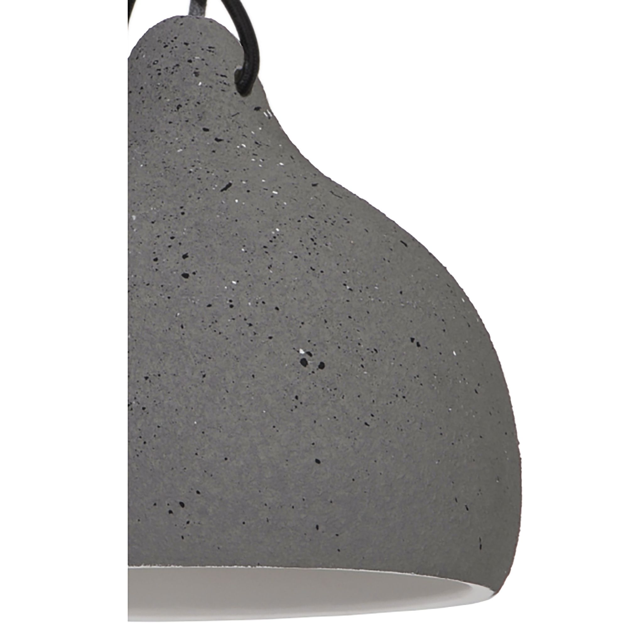 Aulavik Grey Stone effect Pendant ceiling light, (Dia)220mm