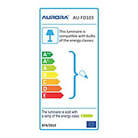 Aurora Nickel effect Non-adjustable LED Warm white Downlight 4.5W IP65