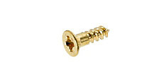 AVF PZ Flat countersunk Brass Furniture screw (Dia)3.5mm (L)12mm, Pack of 25
