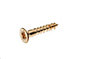 AVF PZ Flat countersunk Brass Furniture screw (Dia)3.5mm (L)20mm, Pack of 25