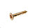 AVF PZ Flat countersunk Brass Furniture screw (Dia)3.5mm (L)20mm, Pack of 25