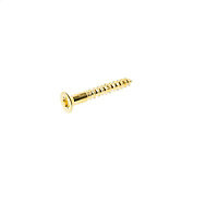AVF PZ Flat countersunk Brass Furniture screw (Dia)3.5mm (L)25mm, Pack of 25