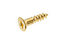 AVF PZ Flat countersunk Brass Furniture screw (Dia)4mm (L)20mm, Pack of 25