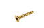 AVF PZ Flat countersunk Brass Furniture screw (Dia)4mm (L)25mm, Pack of 25