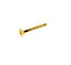 AVF PZ Flat countersunk Brass Furniture screw (Dia)4mm (L)30mm, Pack of 25