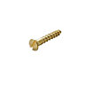 AVF Slotted Flat countersunk Brass Furniture screw (Dia)1.5mm (L)12mm, Pack of 25