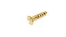 AVF Slotted Flat countersunk Brass Furniture screw (Dia)3mm (L)12mm, Pack of 25