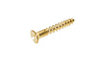 AVF Slotted Flat countersunk Brass Furniture screw (Dia)3mm (L)20mm, Pack of 25