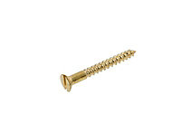 AVF Slotted Flat countersunk Brass Furniture screw (Dia)3mm (L)25mm, Pack of 25
