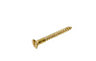 AVF Slotted Flat countersunk Brass Furniture screw (Dia)3mm (L)25mm, Pack of 25