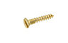 AVF Slotted Flat countersunk Brass Furniture screw (Dia)4mm (L)25mm, Pack of 25