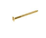 AVF Slotted Flat countersunk Brass Furniture screw (Dia)4mm (L)50mm, Pack of 25