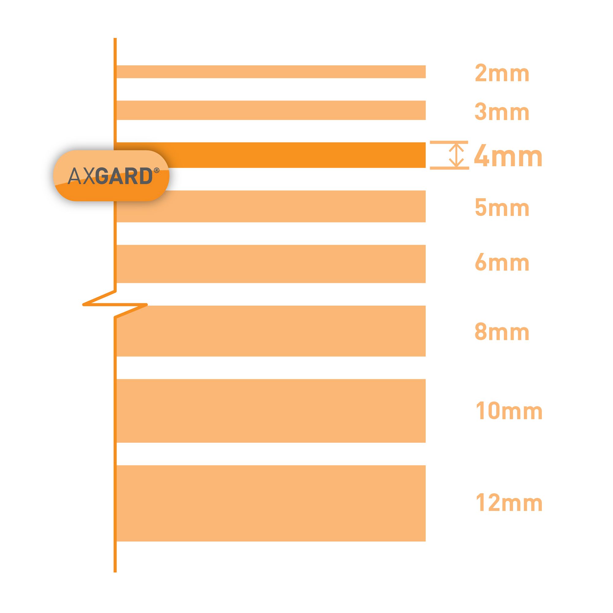 AXGARD Clear Polycarbonate Flat Glazing sheet, (L)1.24m (W)0.62m (T)4mm