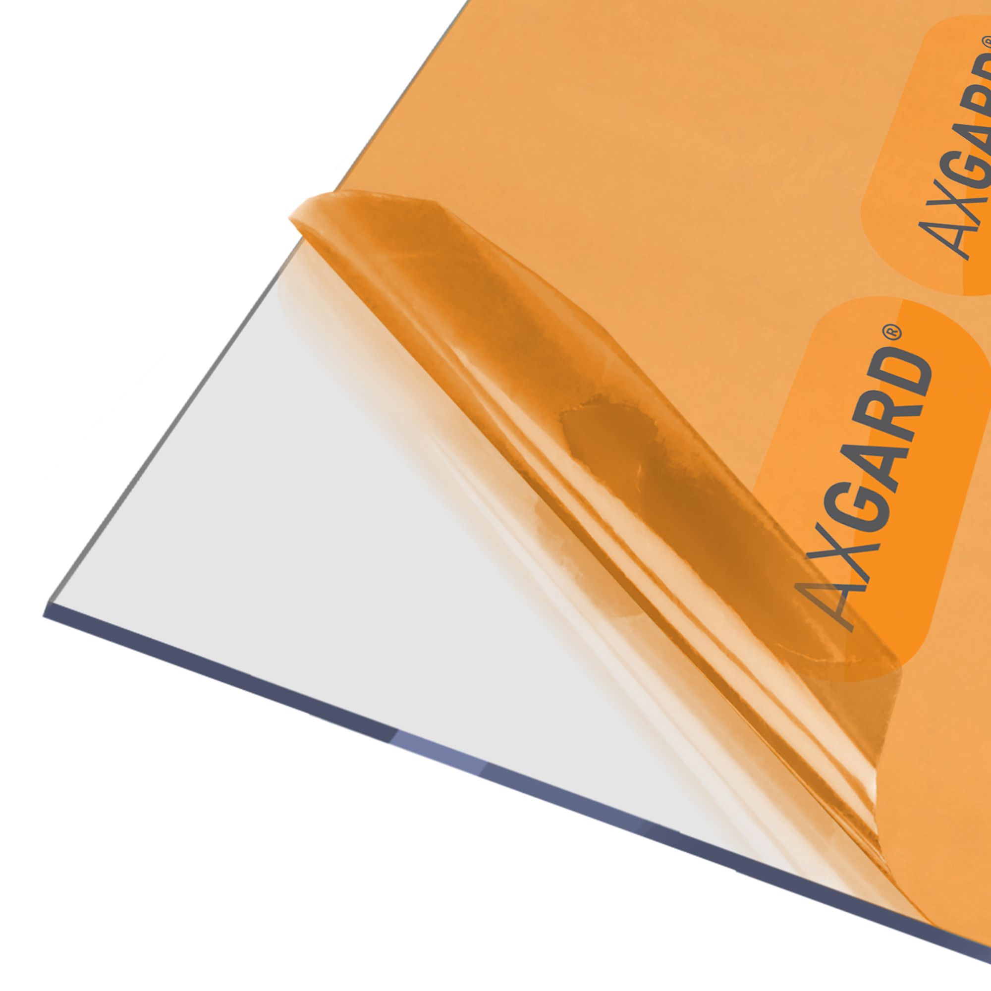 AXGARD Clear Polycarbonate Flat Glazing sheet, (L)3.05m (W)1m (T)4mm