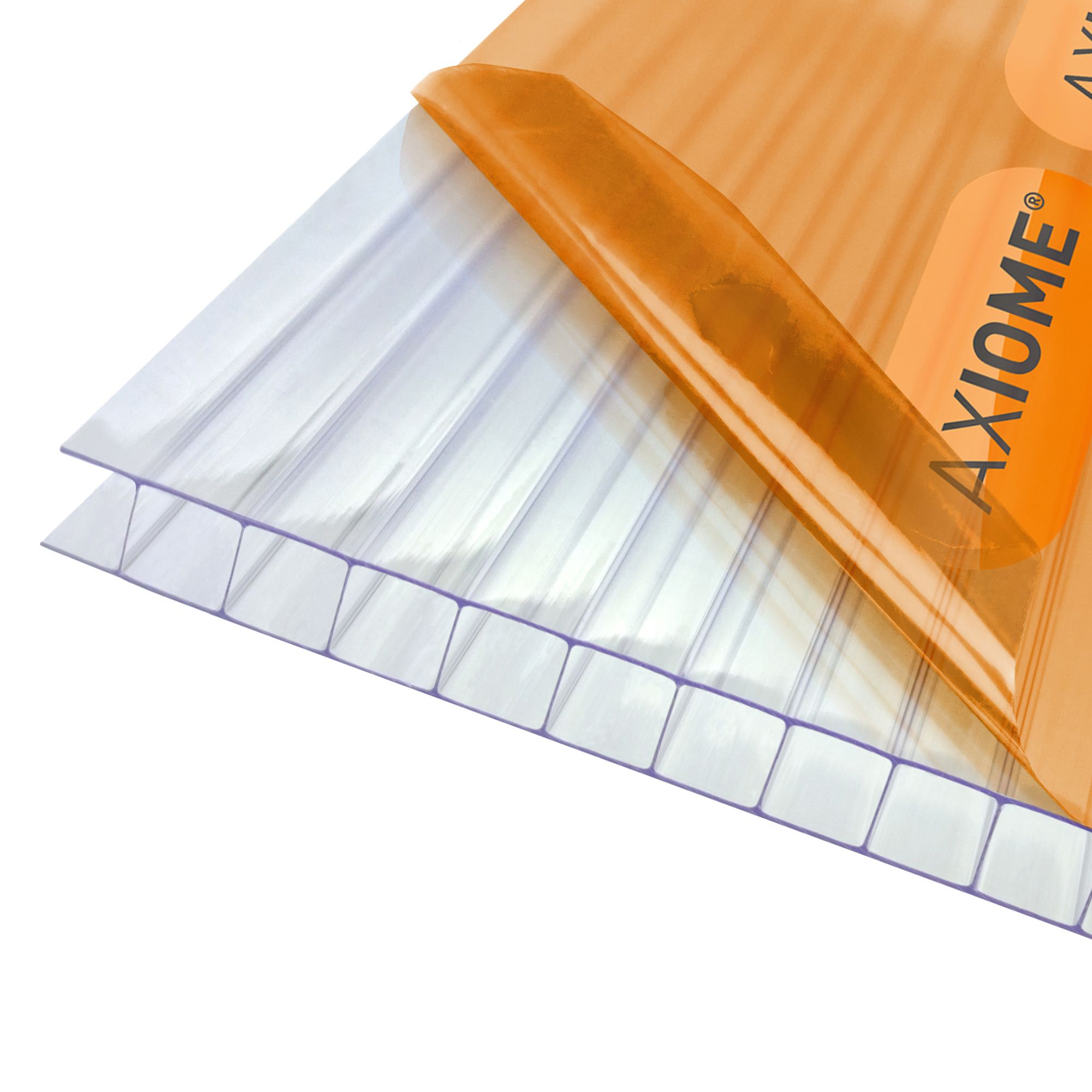 Axiome Clear Polycarbonate Twinwall Roofing Sheet L 4m W 690mm T 10mm Tradepoint