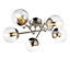 Axis Nickel effect 5 Lamp Ceiling light