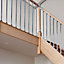 Axxys® Chrome effect Landing baluster (L)805mm (H)83mm (W)19mm