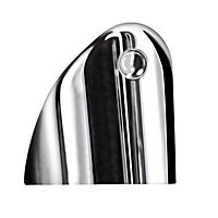 Axxys® Chrome effect Panel bracket (L)47mm (H)44mm (W)25mm, Pack of 8