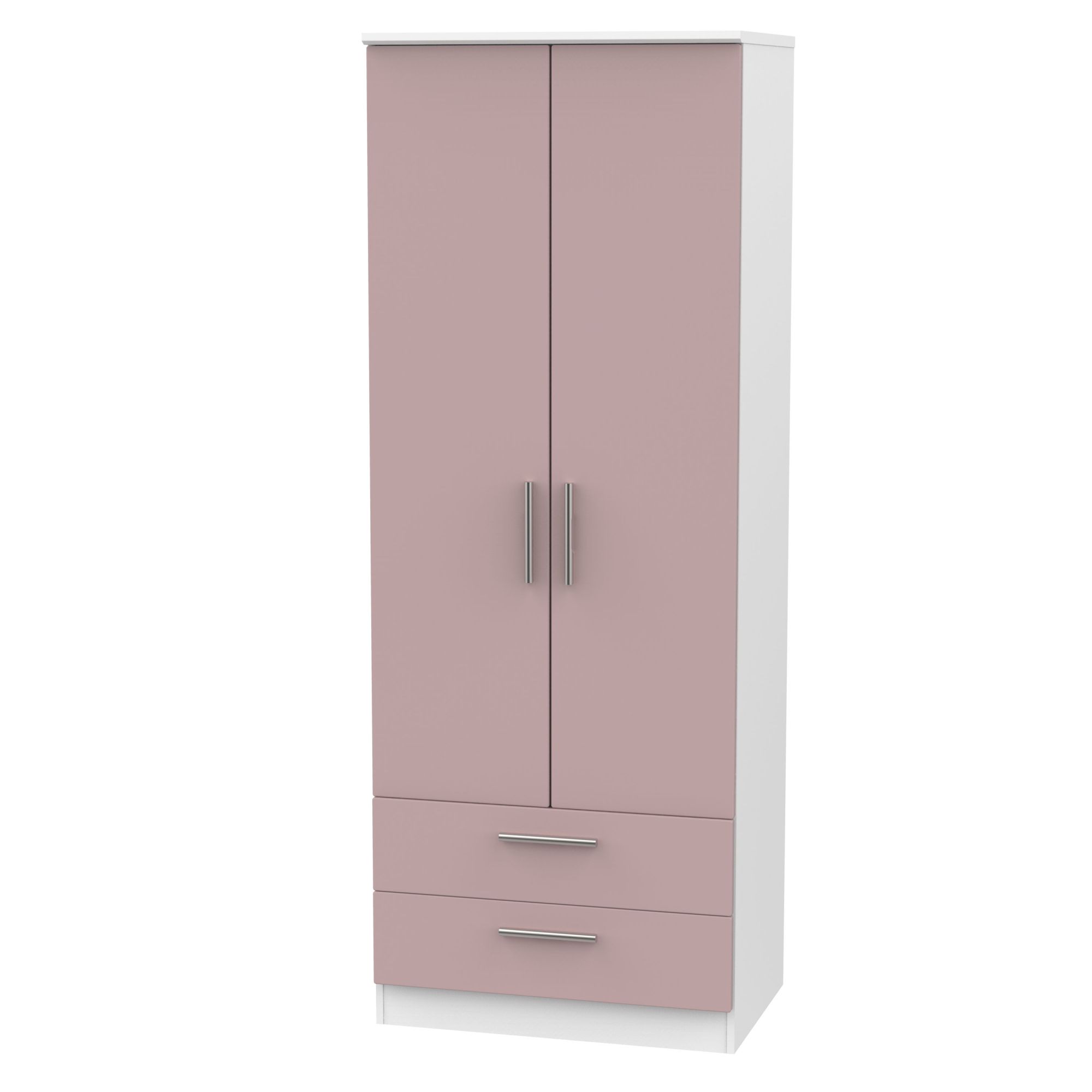 Tall double deals wardrobe with drawers