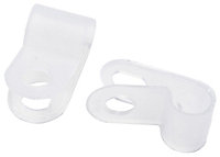 B&Q Black 10mm Cable clip Pack of 20