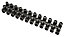 B&Q Black 15A12 way Cable connector strip, Pack of 5