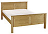 B&Q Compton Stained pine oak effect Double Bed frame (W)1507mm