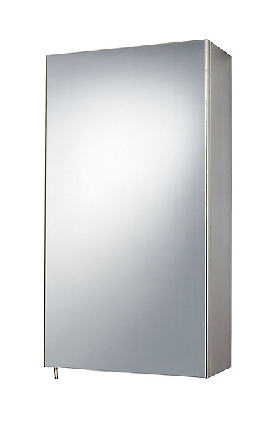 B Q Fonteno Mirrored Cabinet W 300mm, Corner Mirror Bathroom Cabinet B Q