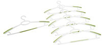 B&Q Green & white Clothes hangers, Pack of 6