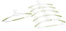 B&Q Green & white Clothes hangers, Pack of 6
