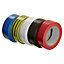 B&Q Multicolour Insulation Tape (L)10m (W)19mm, Pack of 5