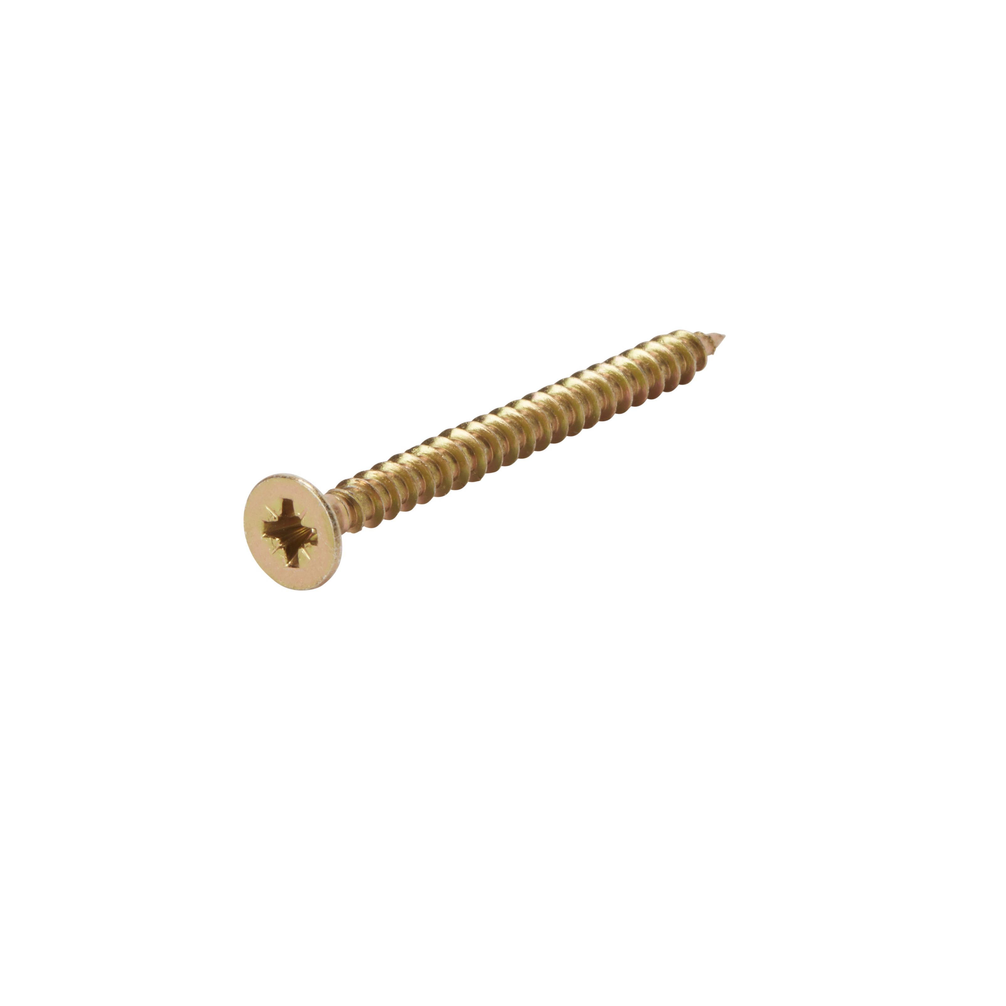 B&Q PZ Double-countersunk Zinc-plated Carbon steel (C1022) Screws trade case, Pack of 1400