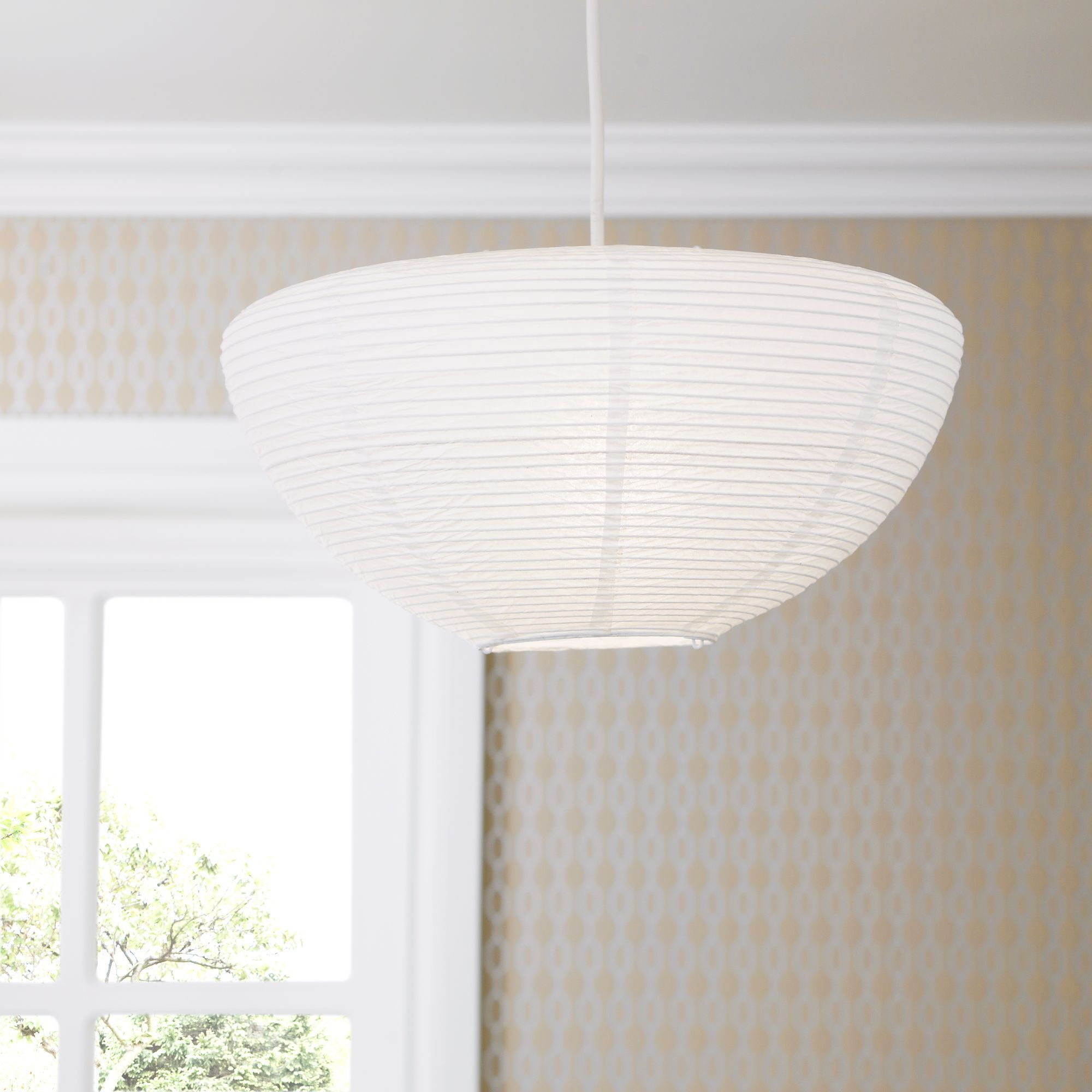 B Q Rochelle White Pebble Light shade D 38cm Tradepoint