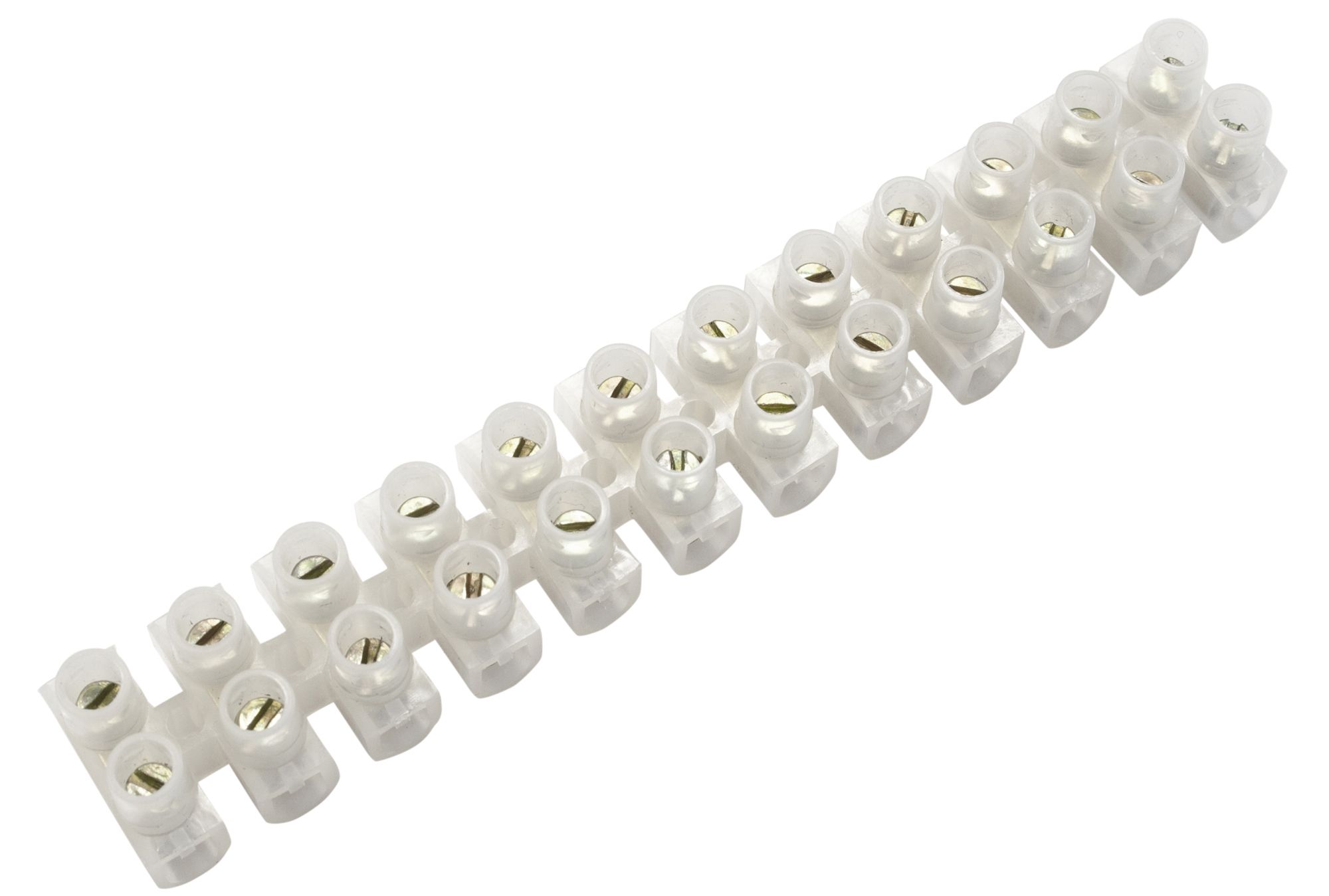 B&Q White 3A 12 way Cable connector strip