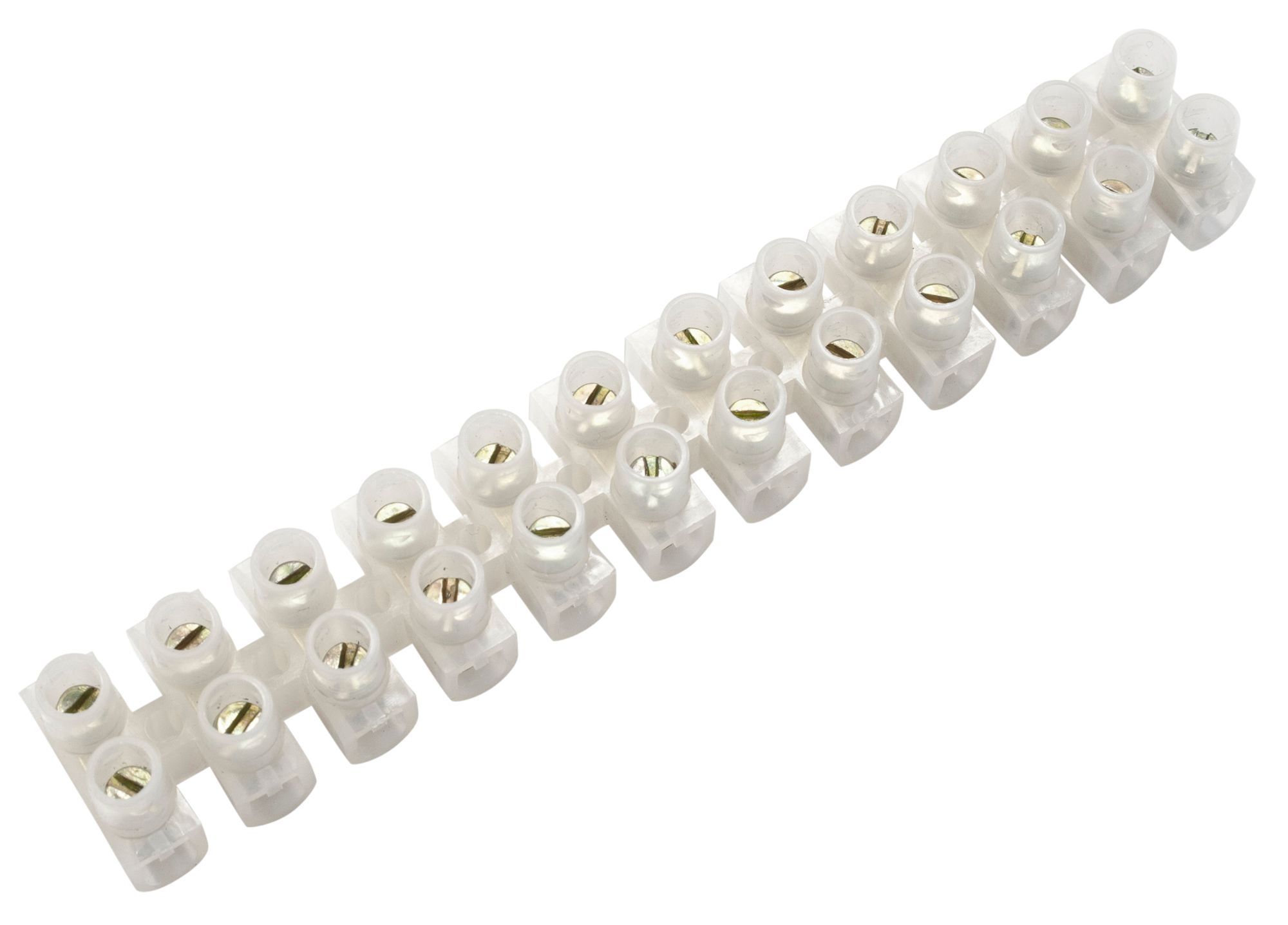 B&Q White 5A12 way Cable connector strip
