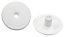 B&Q White Cable tidy unit Pack of 2
