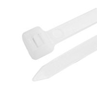 B&Q White Cable tie (L)295mm, Pack of 200