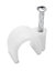 B&Q White Round 5mm Cable clip Pack of 100