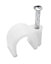 B&Q White Round 5mm Cable clip Pack of 20