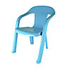 Baghera Blue Plastic Kids Chair