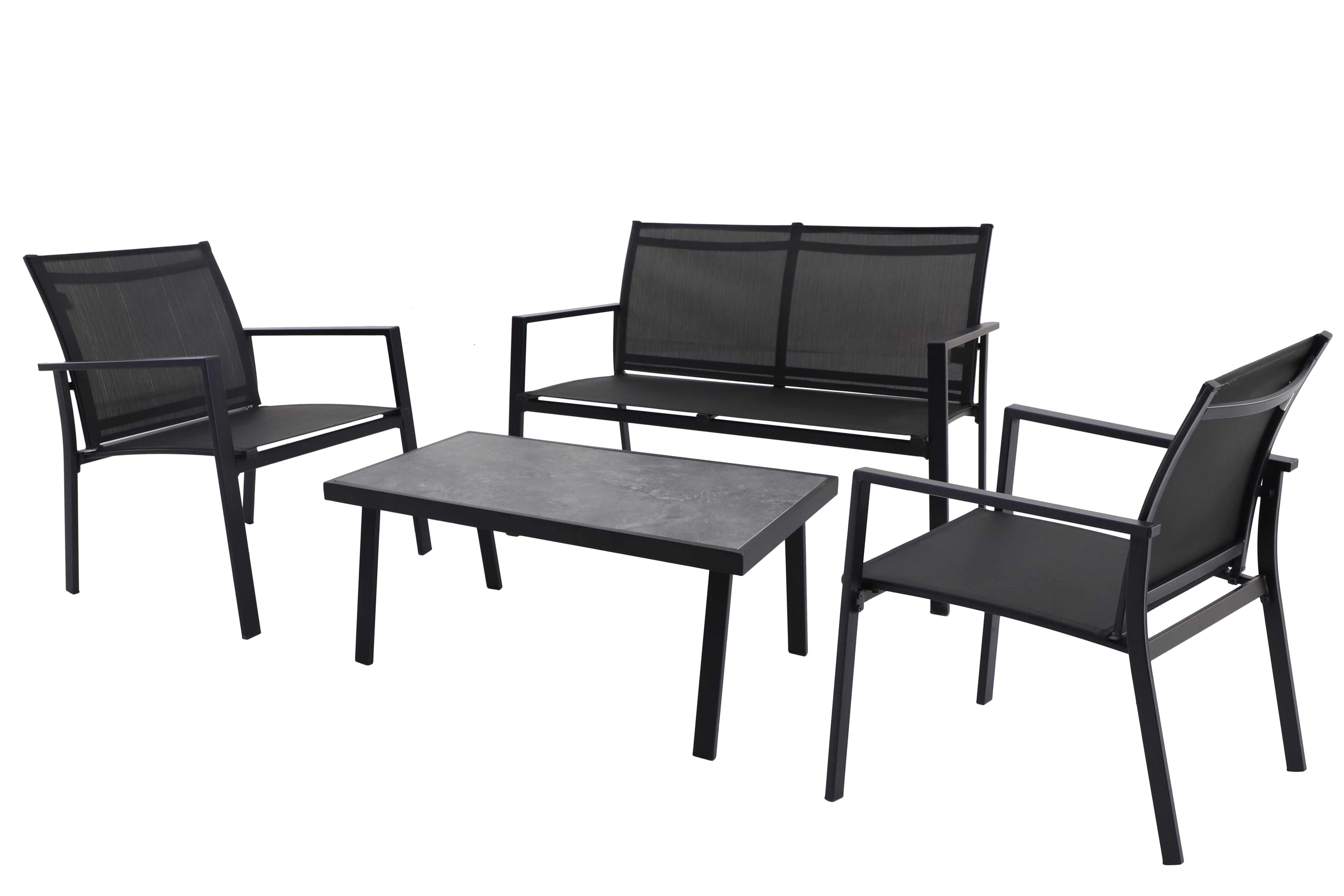 Bahama Black 4 Seater Coffee set